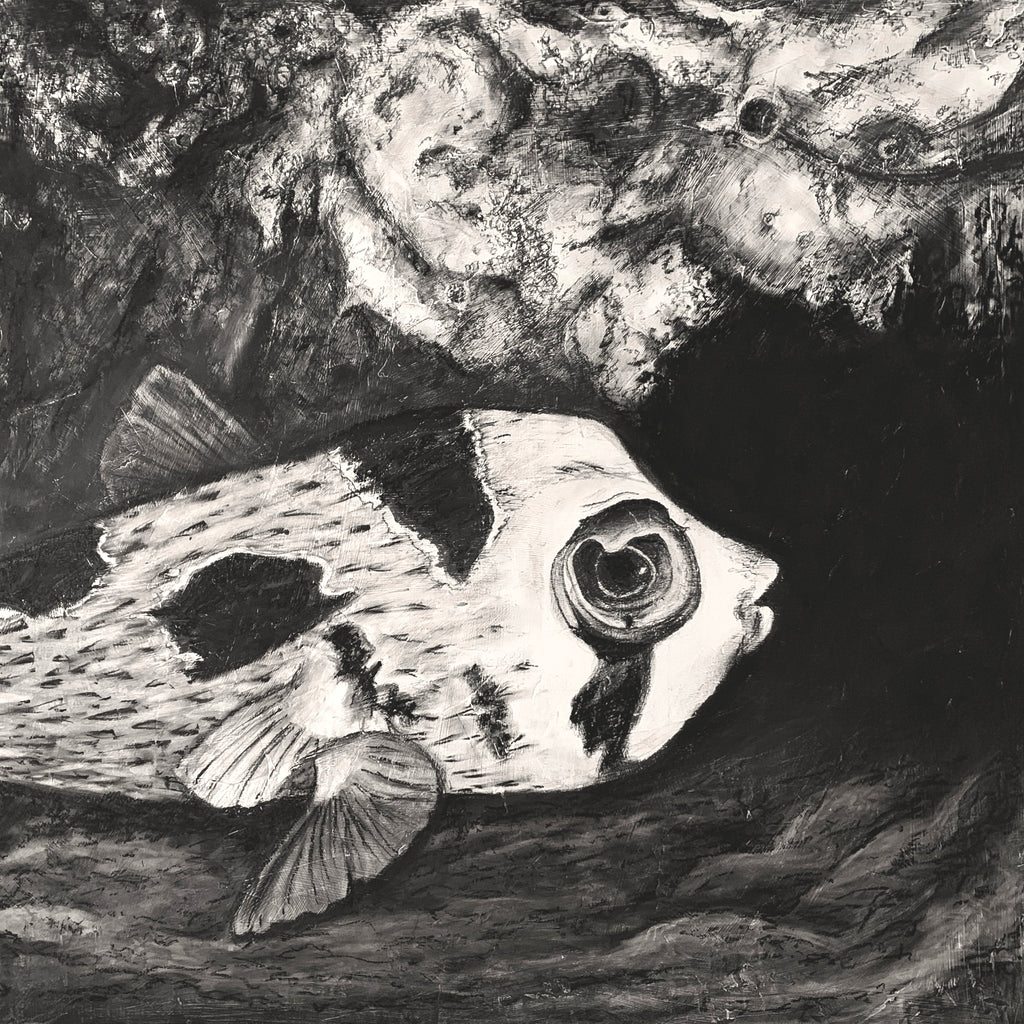 Ocean Animal Original Artwork "Pufferfish"