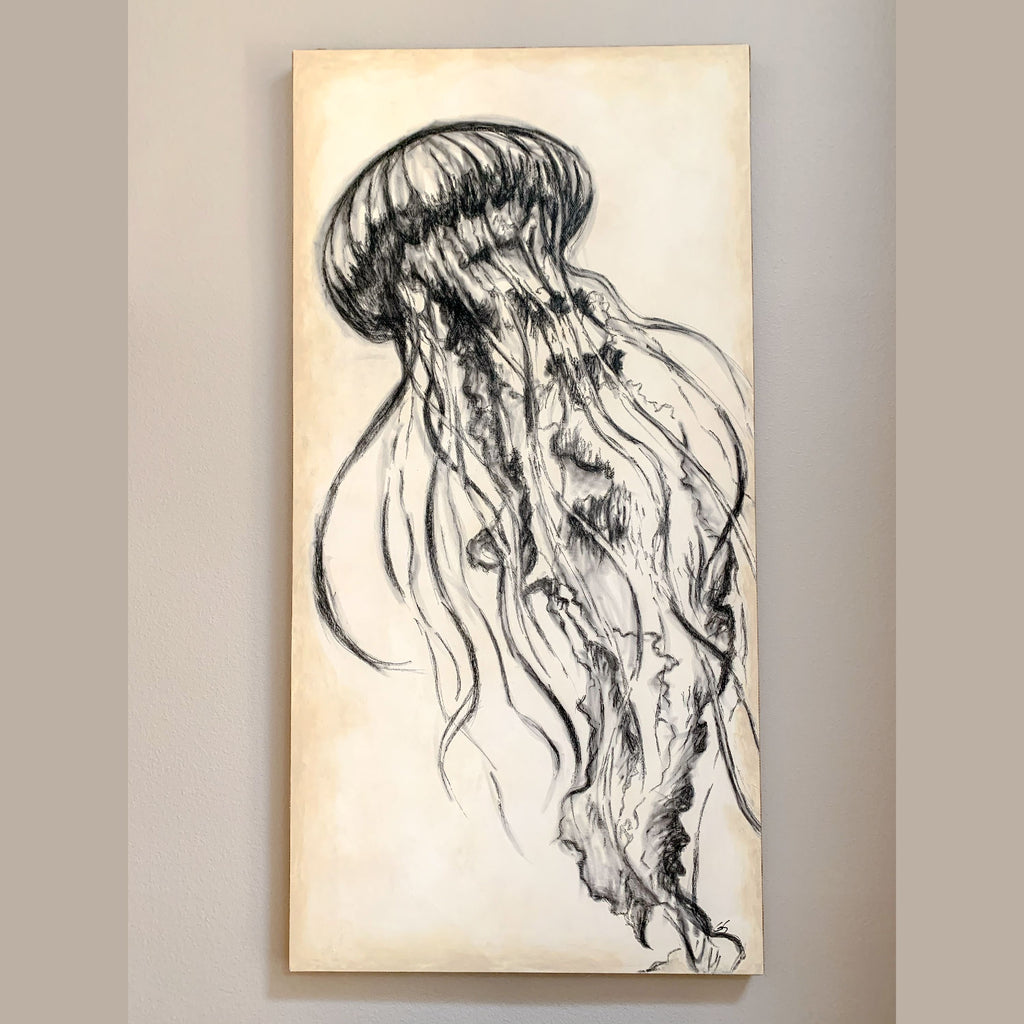 Ocean Animal Artwork Original "Jellyfish"