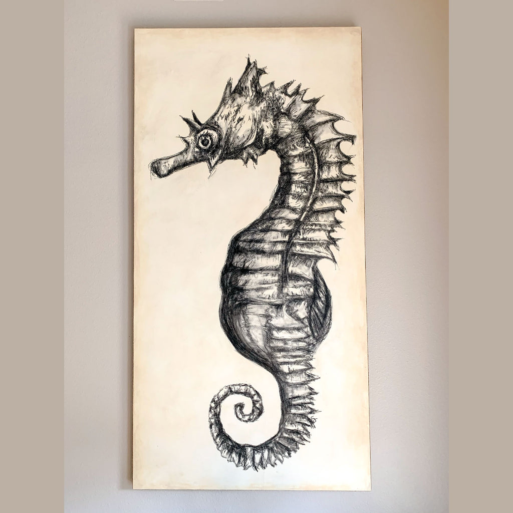 Ocean Animal Artwork Original "Seahorse"